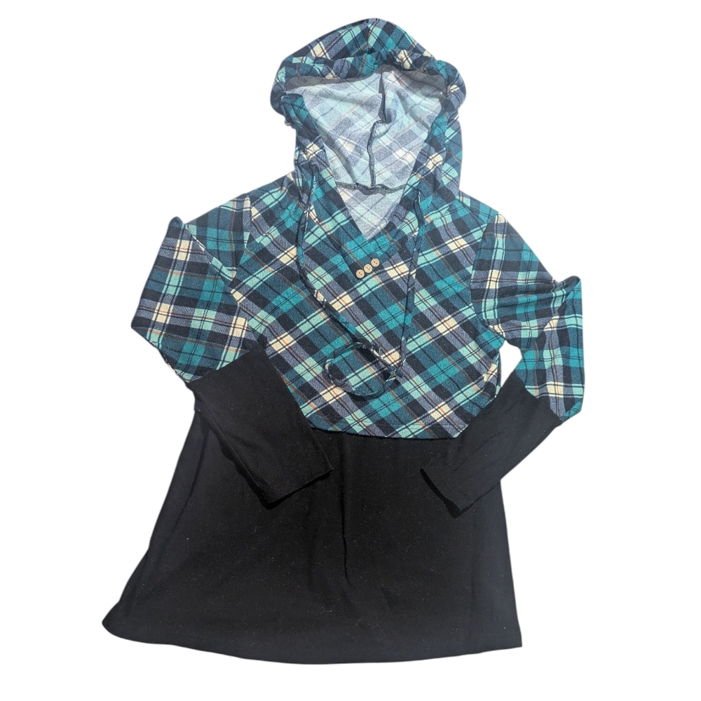 🌞 3/$15 Quinee Layered Hoodie Sweater Large